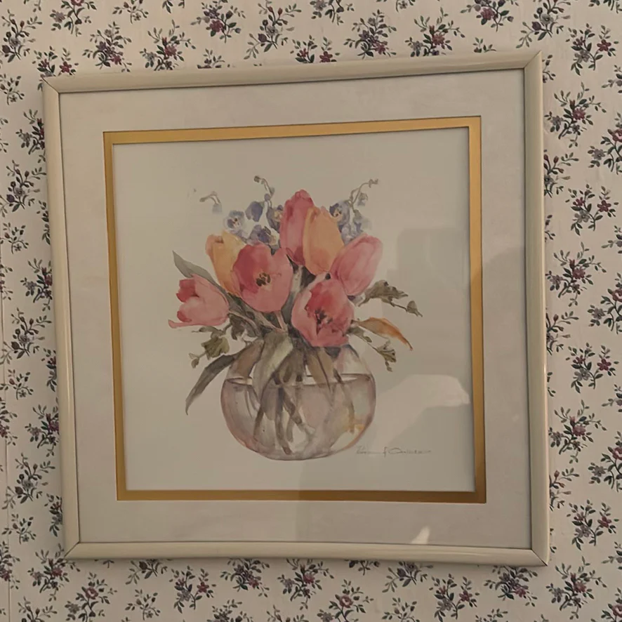 Three Framed Floral Prints - image 5 of 9