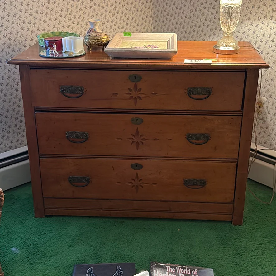 Antique Eastlake Wooden Dresser Chest - image 4 of 14