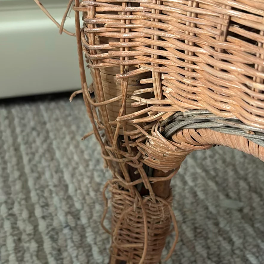 Wicker Armchair with Seat Cushions - image 8 of 10