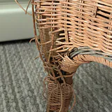 Wicker Armchair with Seat Cushions - thumbnail 8 of 10