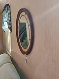 Oval Wall Mirror with Wood Frame - thumbnail 3 of 4