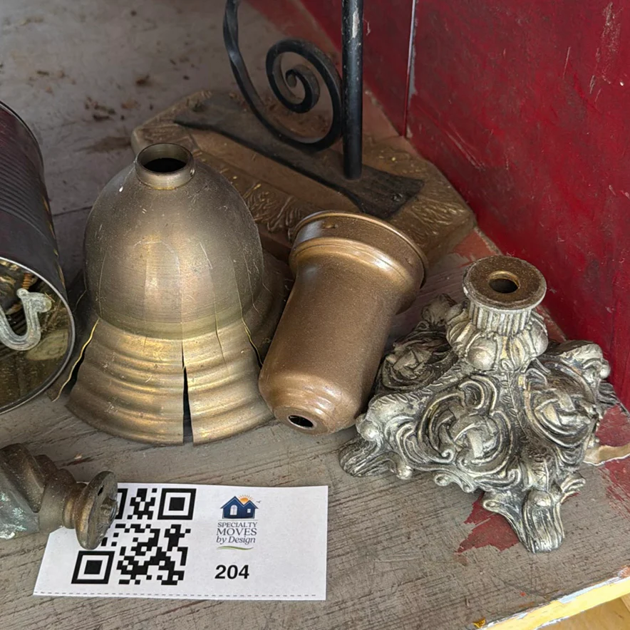 Vintage Metal Decorative Hardware and Lamp Parts - image 5 of 6