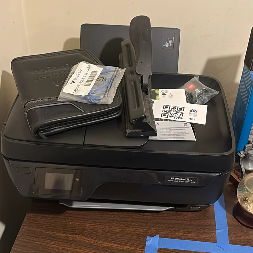 HP OfficeJet 3830 All-in-One Printer with Ink Cartridges and Accessories - image 1 of 8