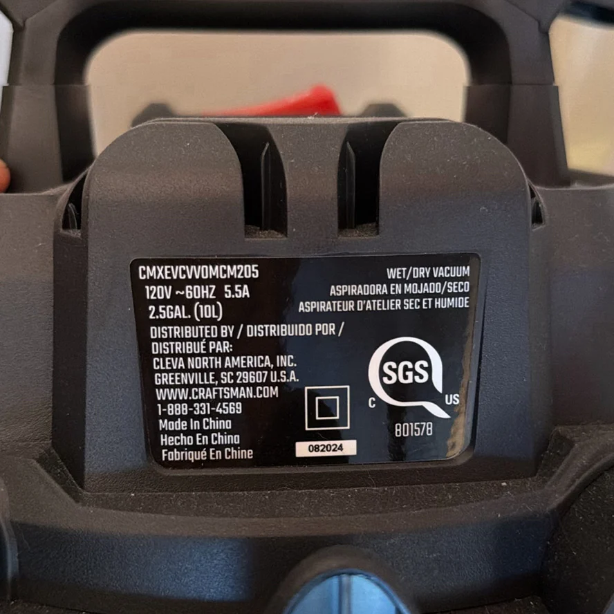 Craftsman 2.5 Gallon Wet/Dry Vacuum - image 6 of 6