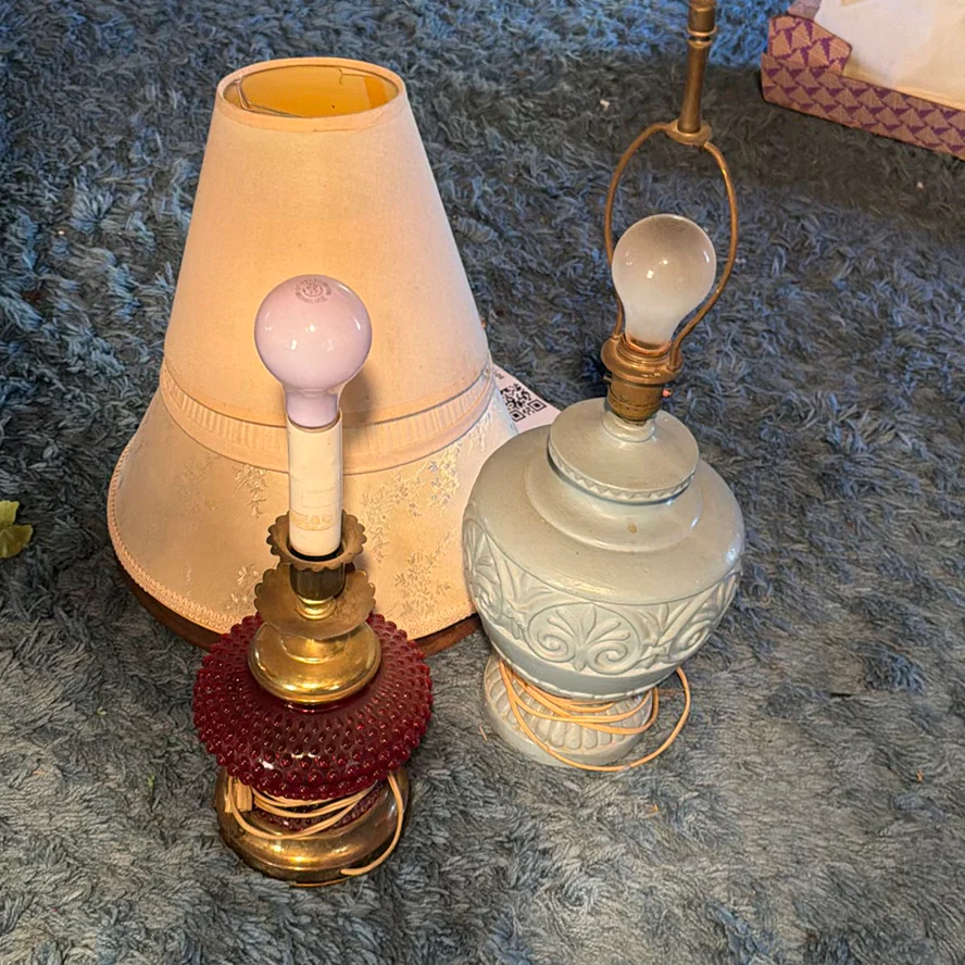 Two Table Lamps and Shades - image 1 of 7