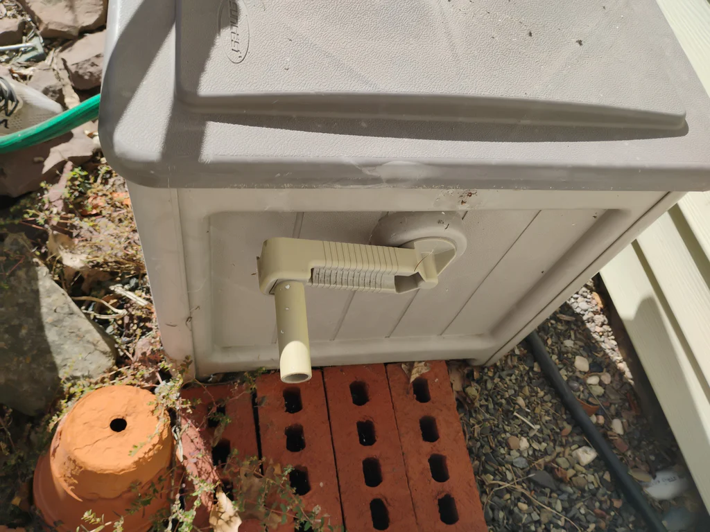 Garden Hose Reel Box with Hose and Sprinkler Attachments - image 5 of 7