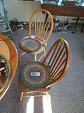 Dining Chairs with Braided Seat Cushions - thumbnail 1 of 10