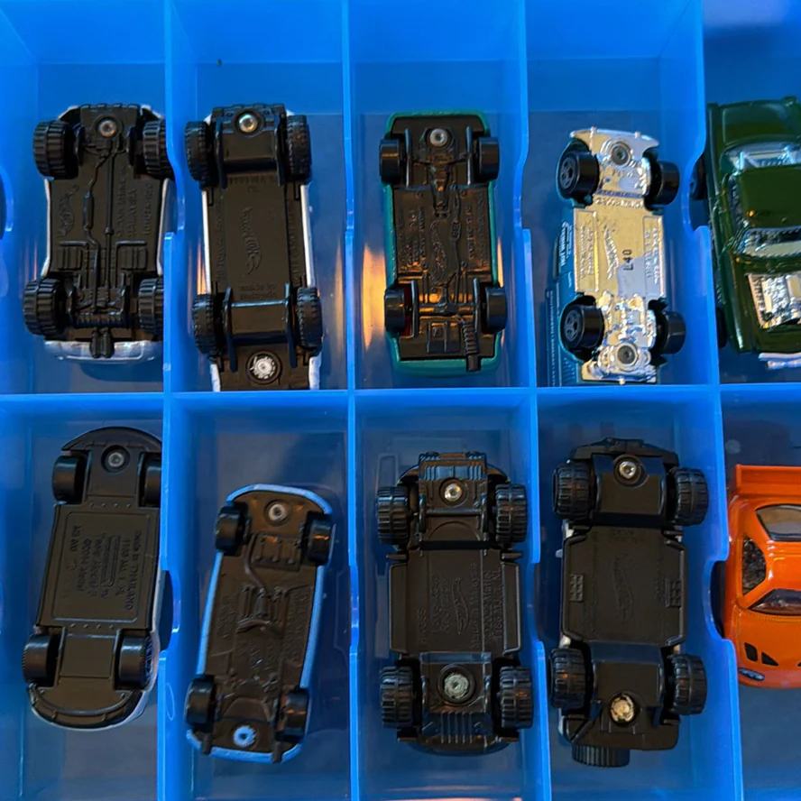 Toy Die-Cast Cars in Blue Storage Case - image 7 of 18