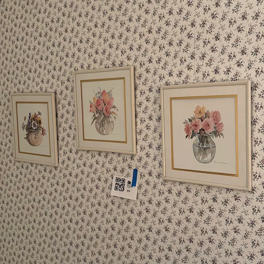 Three Framed Floral Prints - image 2 of 9