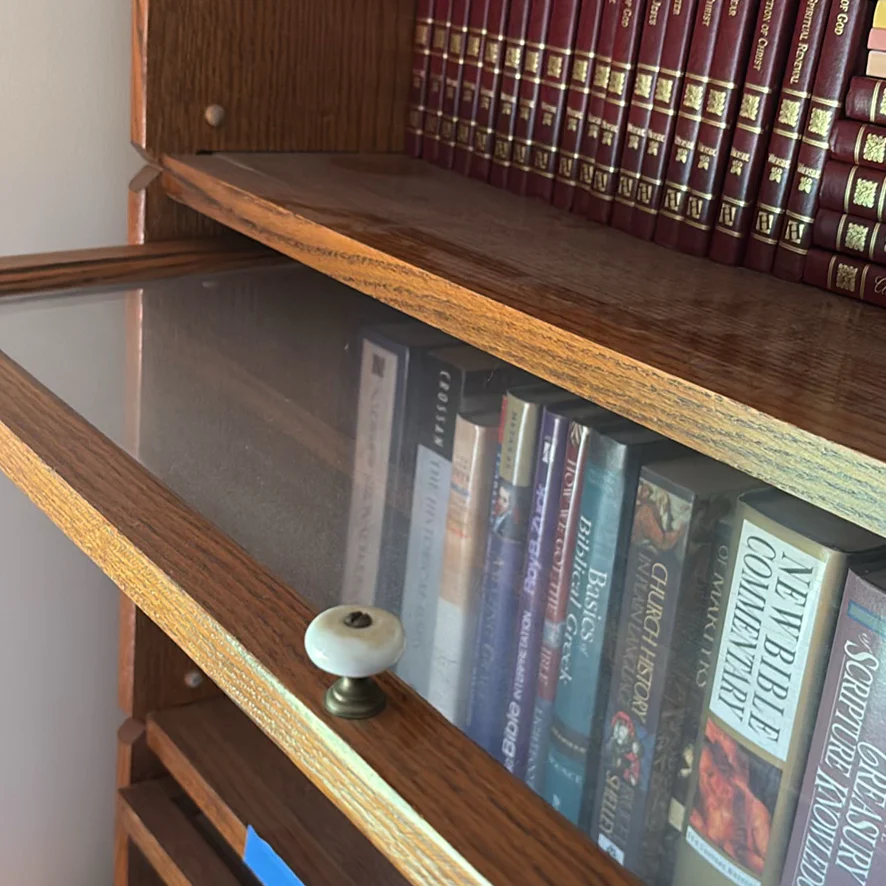 Bookcase With Glass Sliding Doors - image 4 of 10