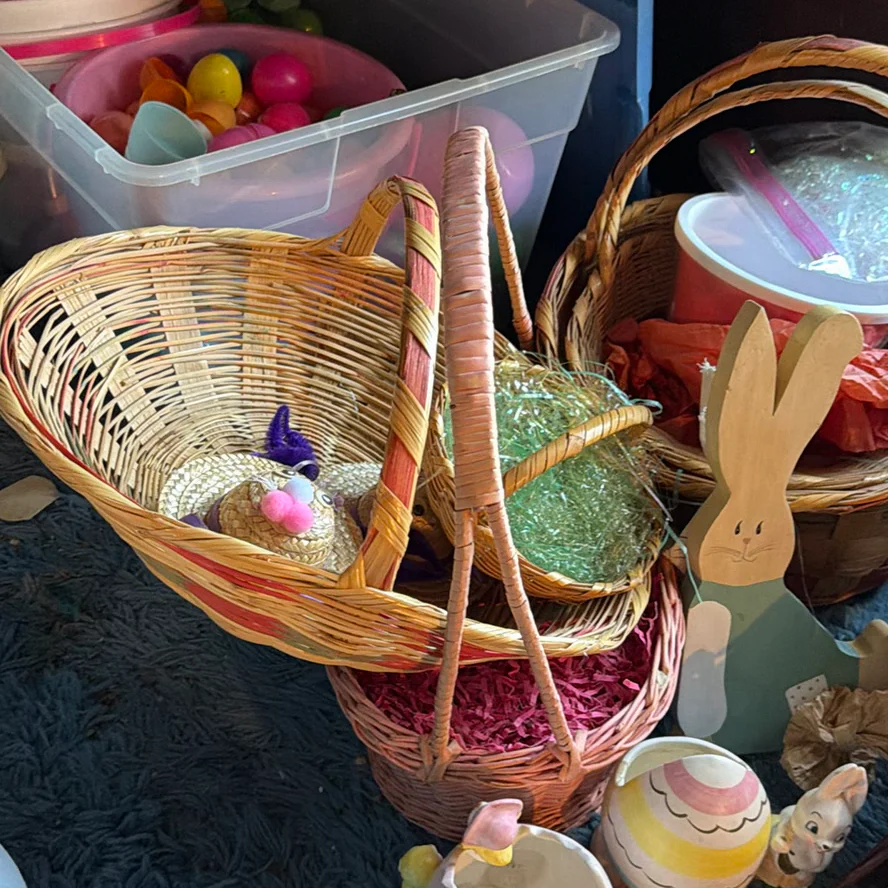Easter Baskets, Plastic Eggs, and Seasonal Decorations - image 4 of 13