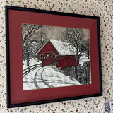 Two Framed Covered Bridge Prints - thumbnail 6 of 8