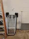 Two Folding Wire Utility Carts and Flag Pole - thumbnail 1 of 7