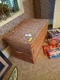 Large Wicker Storage Chest - thumbnail 1 of 7