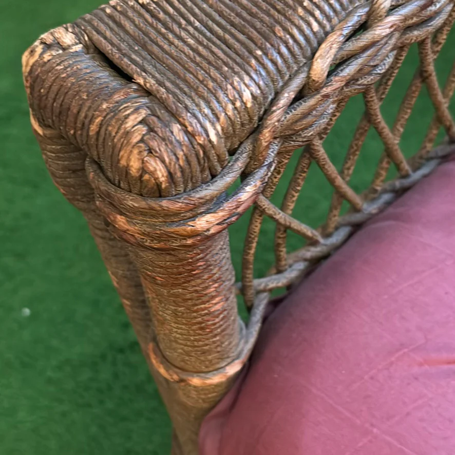 Vintage Wicker Rocking Chair - image 5 of 13