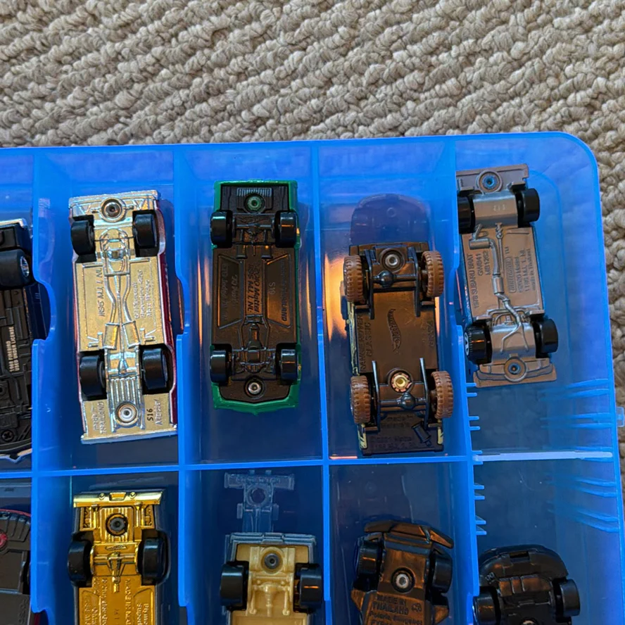 Toy Die-Cast Cars in Blue Storage Case - image 11 of 20