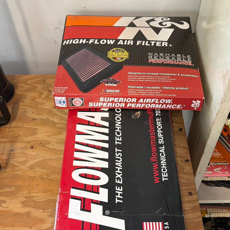 High-Flow Air Filter, Flowmaster Delta Flow 50-Series Muffler - image 1 of 3