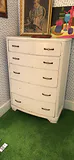 Wood White Five-Drawer Dresser - thumbnail 2 of 12