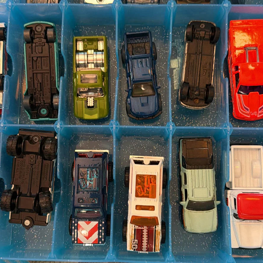 Collection of Die-Cast Chevy Toy Trucks and Cars in Storage Case - image 6 of 24