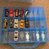 Die-Cast Toy Cars in Plastic Storage Case - thumbnail 1 of 16