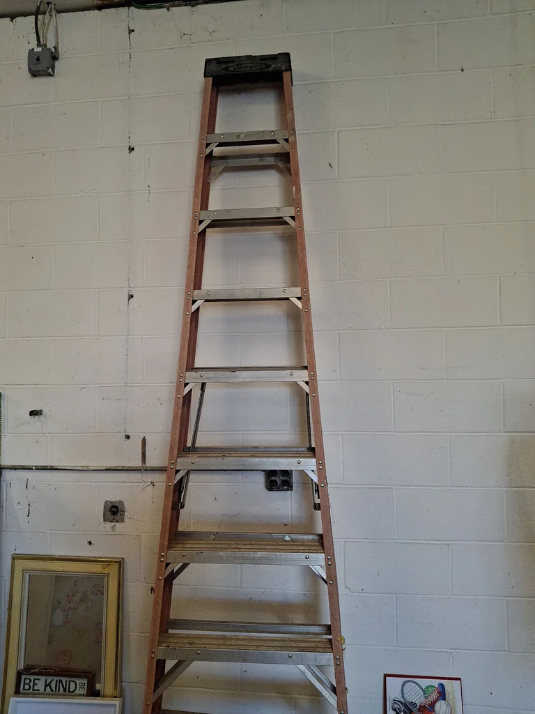 10-Foot Fiberglass Step Ladder - image 1 of 5