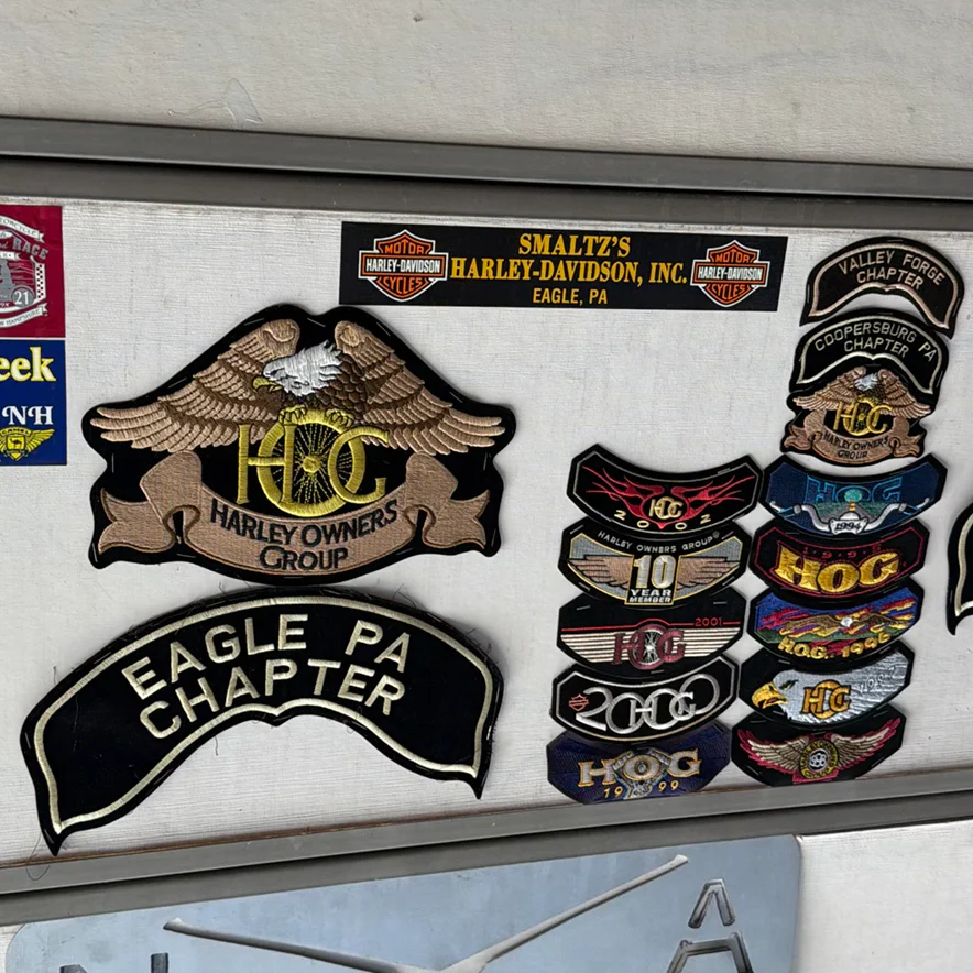 Collection of Harley-Davidson Patches, Posters, Wolf Prints, and Metal Sign - image 1 of 10