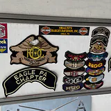 Collection of Harley-Davidson Patches, Posters, Wolf Prints, and Metal Sign - thumbnail 1 of 10