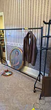 Clothing Rack, Leather Coat, Pipe Coat Rack Stand - thumbnail 1 of 13