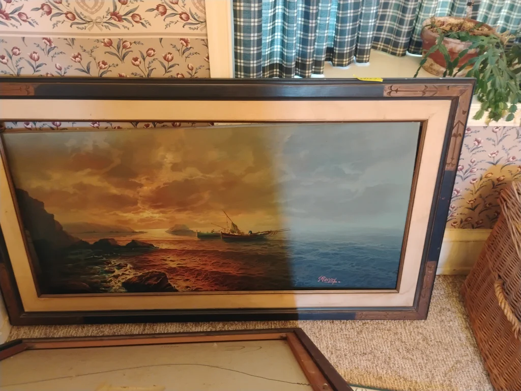 Framed Seascape Paintings and Decorative Wall Plaques - image 7 of 12