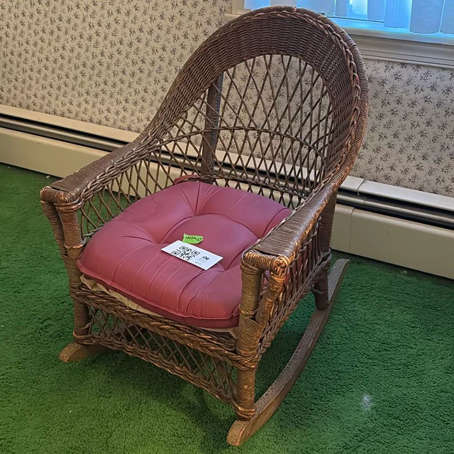 Vintage Wicker Rocking Chair  - image 3 of 13