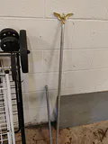 Two Folding Wire Utility Carts and Flag Pole - thumbnail 3 of 7