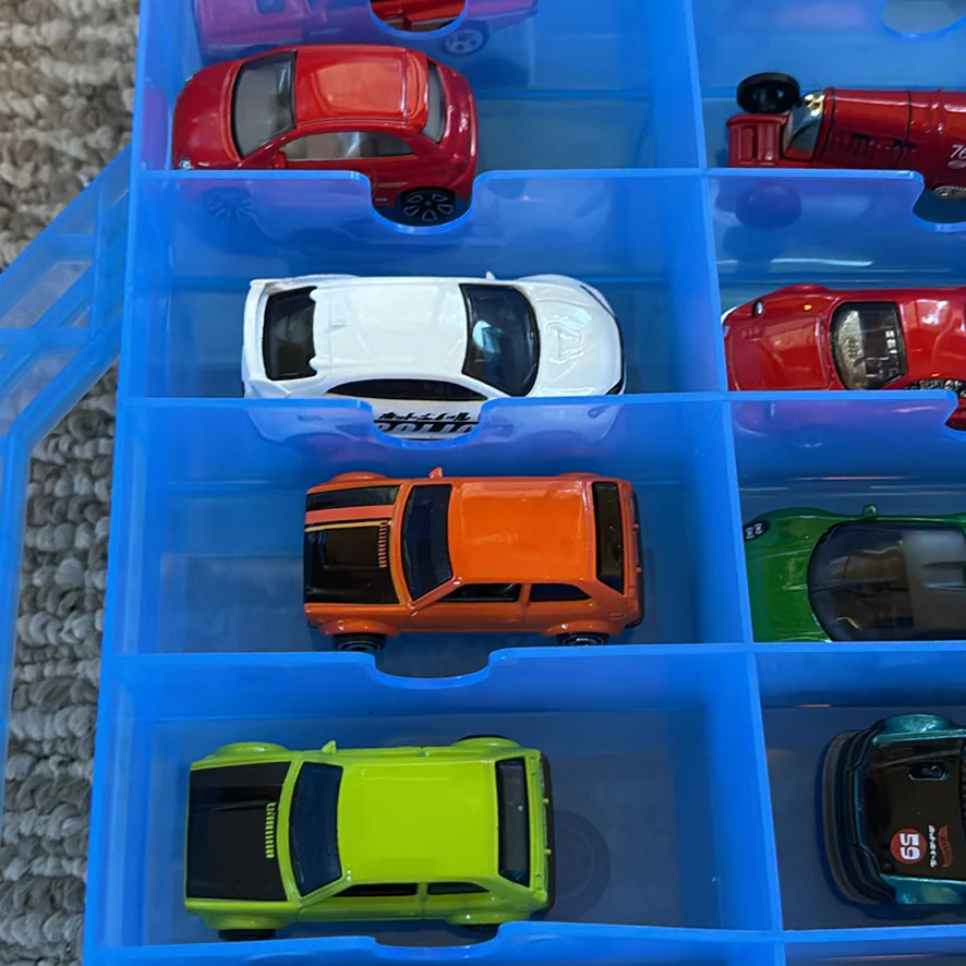 Die-Cast Toy Cars in Blue Storage Case - image 36 of 45