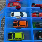 Die-Cast Toy Cars in Blue Storage Case - thumbnail 36 of 45