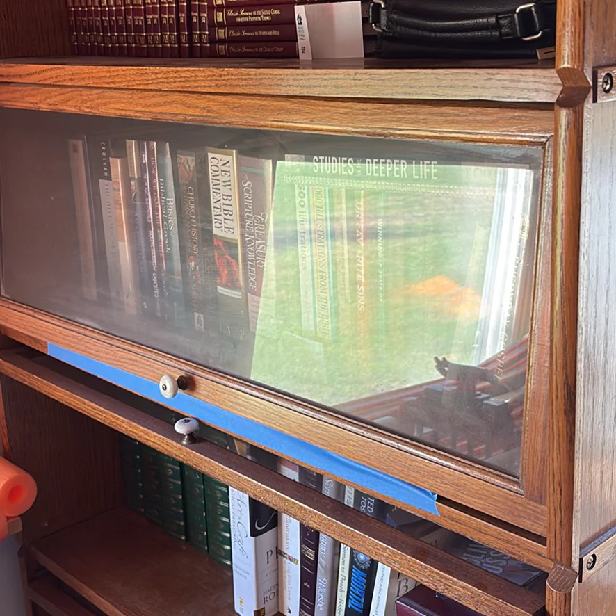 Bookcase With Glass Sliding Doors - image 6 of 10