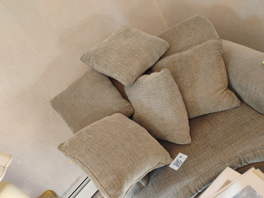 Set of Beige Throw Pillows - image 1 of 5