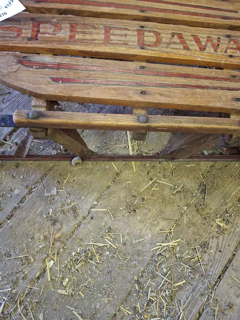 Speedaway Wooden Snow Sled - image 4 of 5