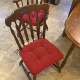 Wood Dining Table with Four Chairs and Seat Cushions - thumbnail 6 of 12