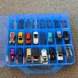 Die-Cast Toy Cars in Plastic Storage Case - thumbnail 1 of 16