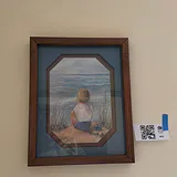 Framed Seaside Child Painting - thumbnail 1 of 5