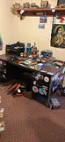 Woodgrain Metal Office Desk with Drawers - thumbnail 2 of 8