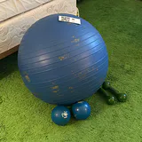 Exercise Ball with Hand Weights - thumbnail 1 of 7