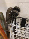 Two Folding Wire Utility Carts and Flag Pole - thumbnail 6 of 7