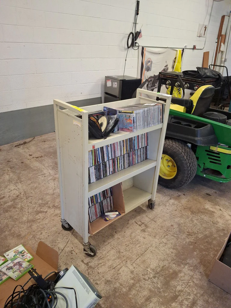 Rolling Metal Media Storage Cart  - image 1 of 6