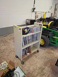 Rolling Metal Media Storage Cart - thumbnail 1 of 6