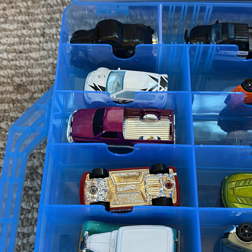 Die-Cast Toy Cars in Blue Storage Case - image 4 of 45
