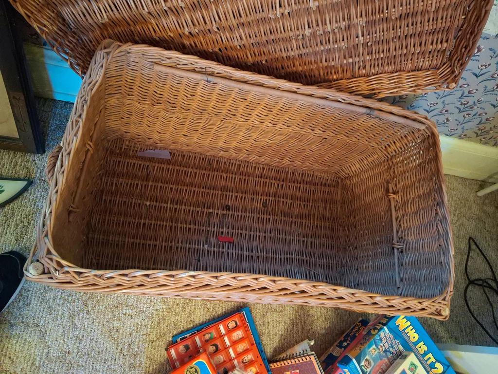 Large Wicker Storage Chest - image 6 of 7
