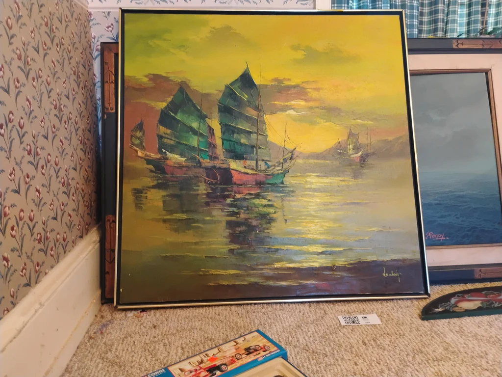 Framed Seascape Paintings and Decorative Wall Plaques - image 2 of 12