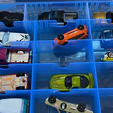Die-Cast Toy Cars in Blue Storage Case - thumbnail 5 of 45