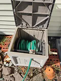 Garden Hose Reel Box with Hose and Sprinkler Attachments - thumbnail 6 of 7