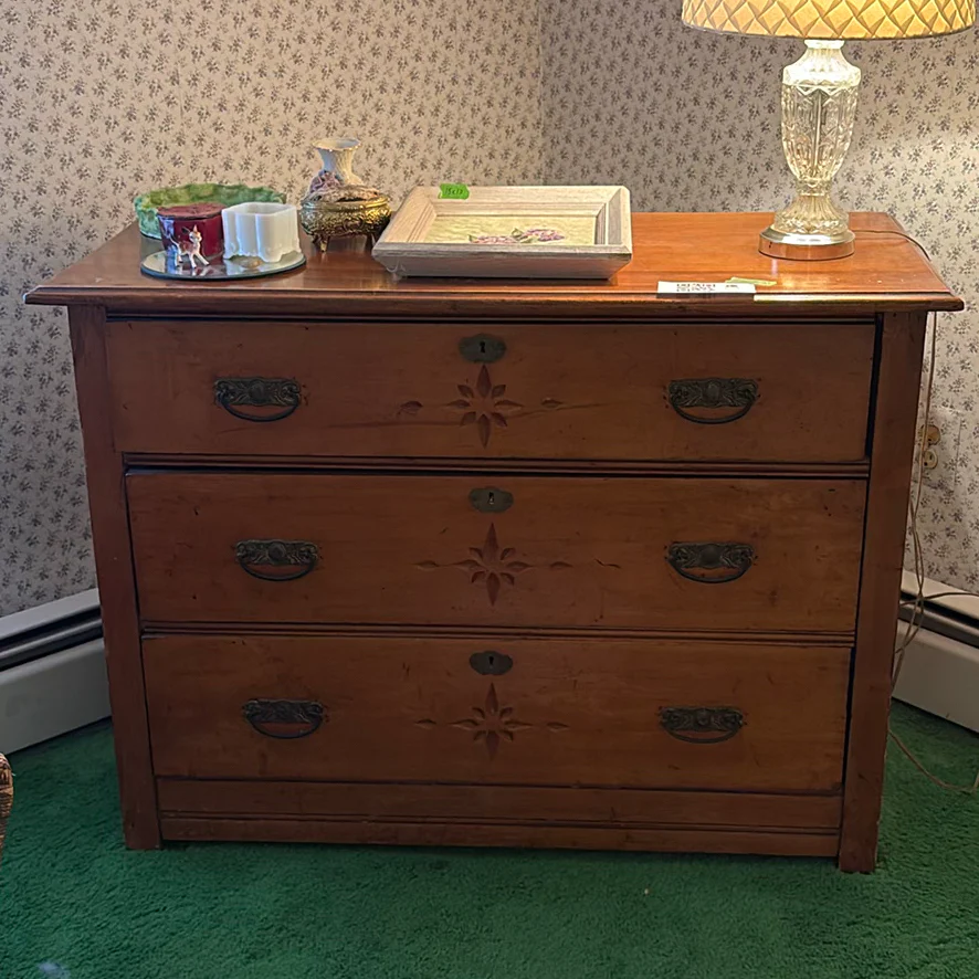 Antique Eastlake Wooden Dresser Chest - image 5 of 14
